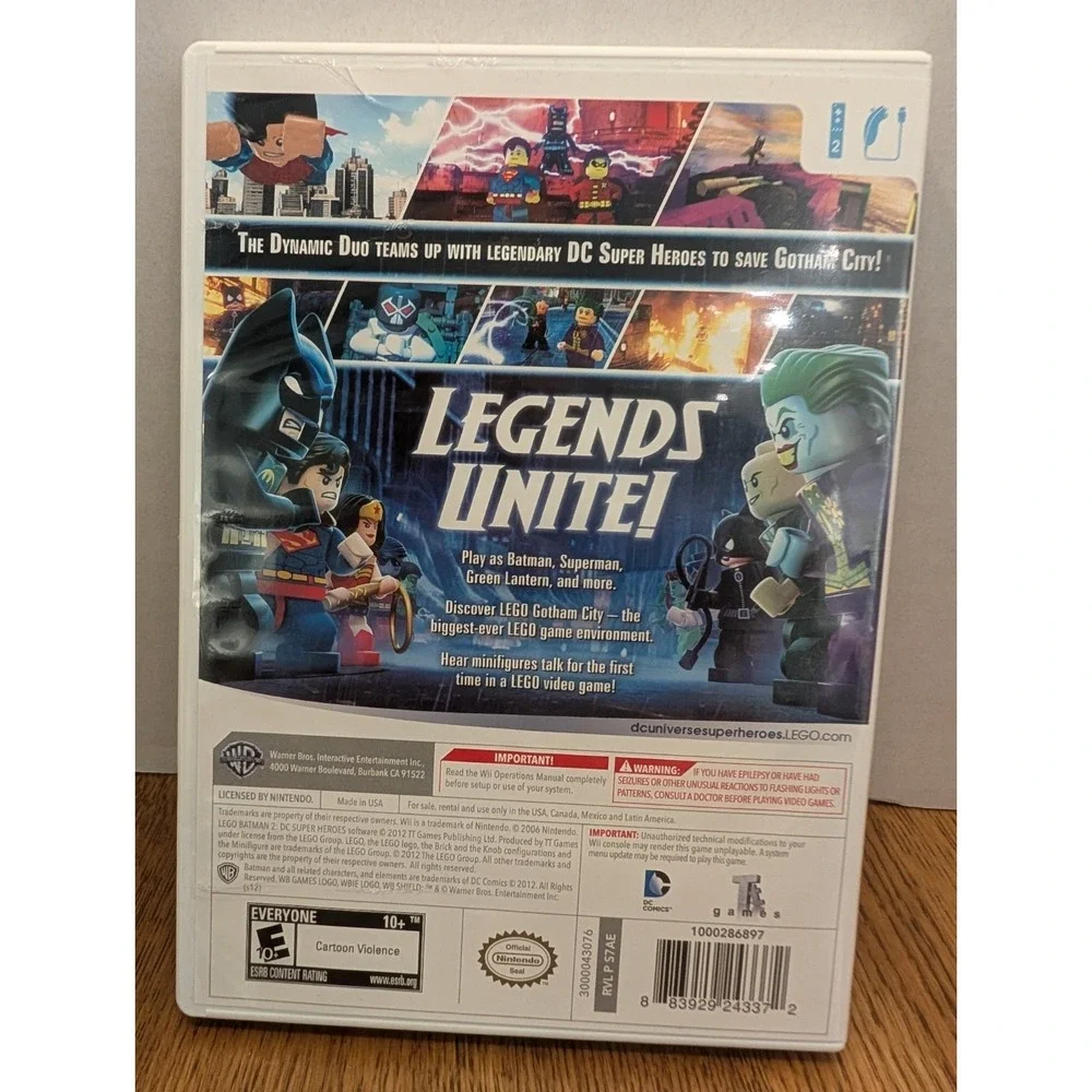 LEGO Batman 2: DC Super Heroes Wii 2012 Complete